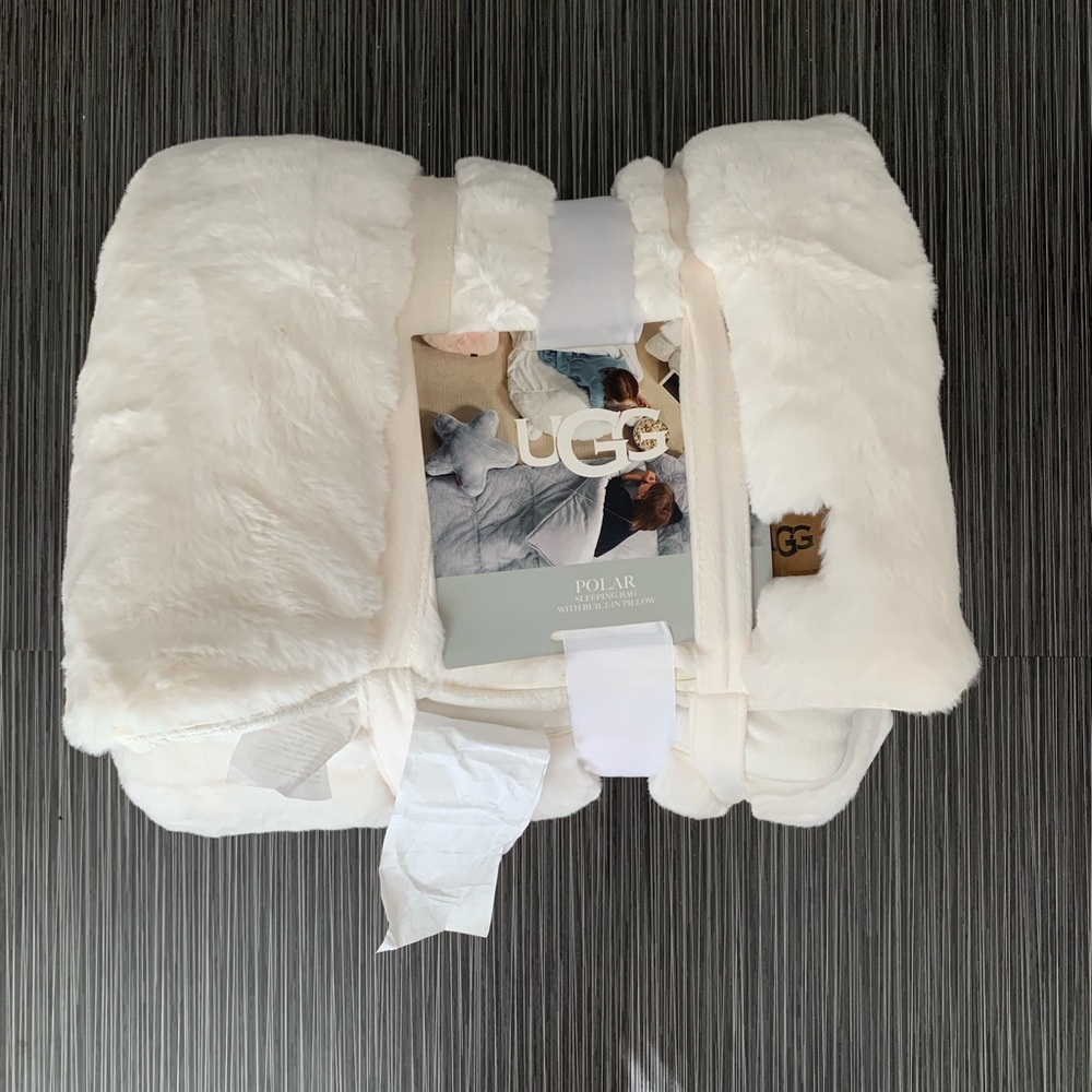 White UGG sleeping bag
